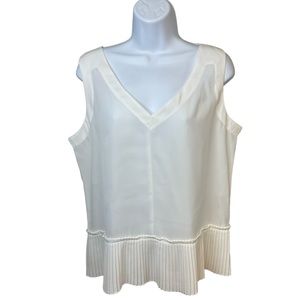 Sleeveless Blouse L Creamy Off-White